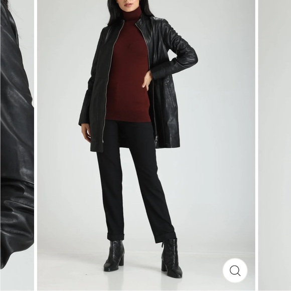 Danier black leather jacket - women’s XL - Picture 6 of 10